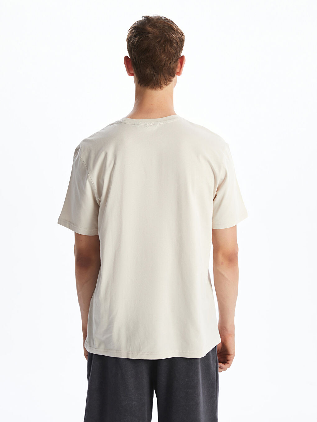 Crew Neck Printed Jersey Men's T-Shirt -S5HK29Z8-YJ2