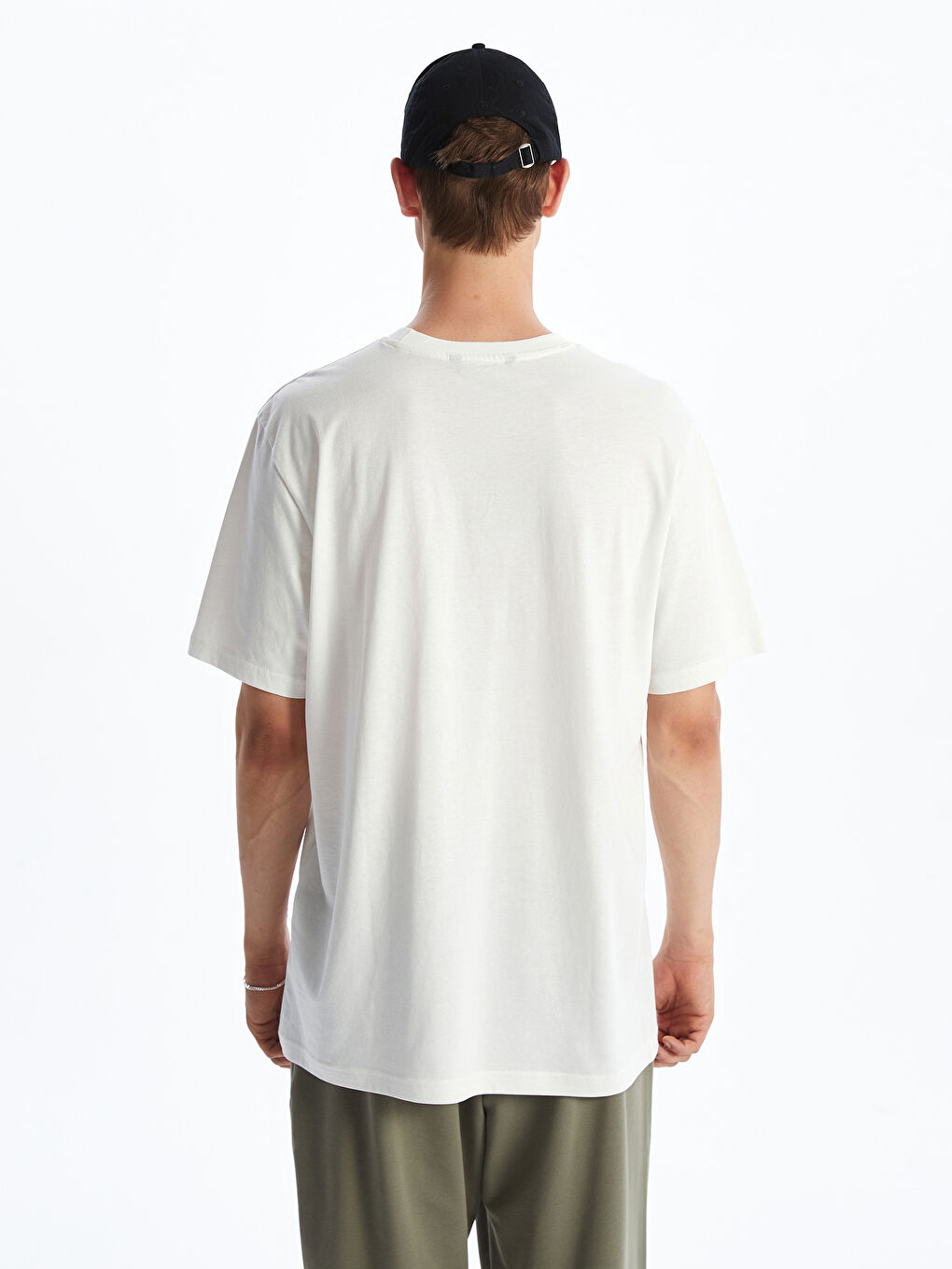 Crew Neck Printed Jersey Men's T-Shirt -S5HK30Z8-EEW