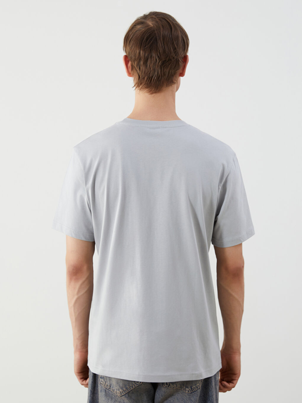 Crew Neck Printed Jersey Men's T-Shirt -S5HK30Z8-Z4A