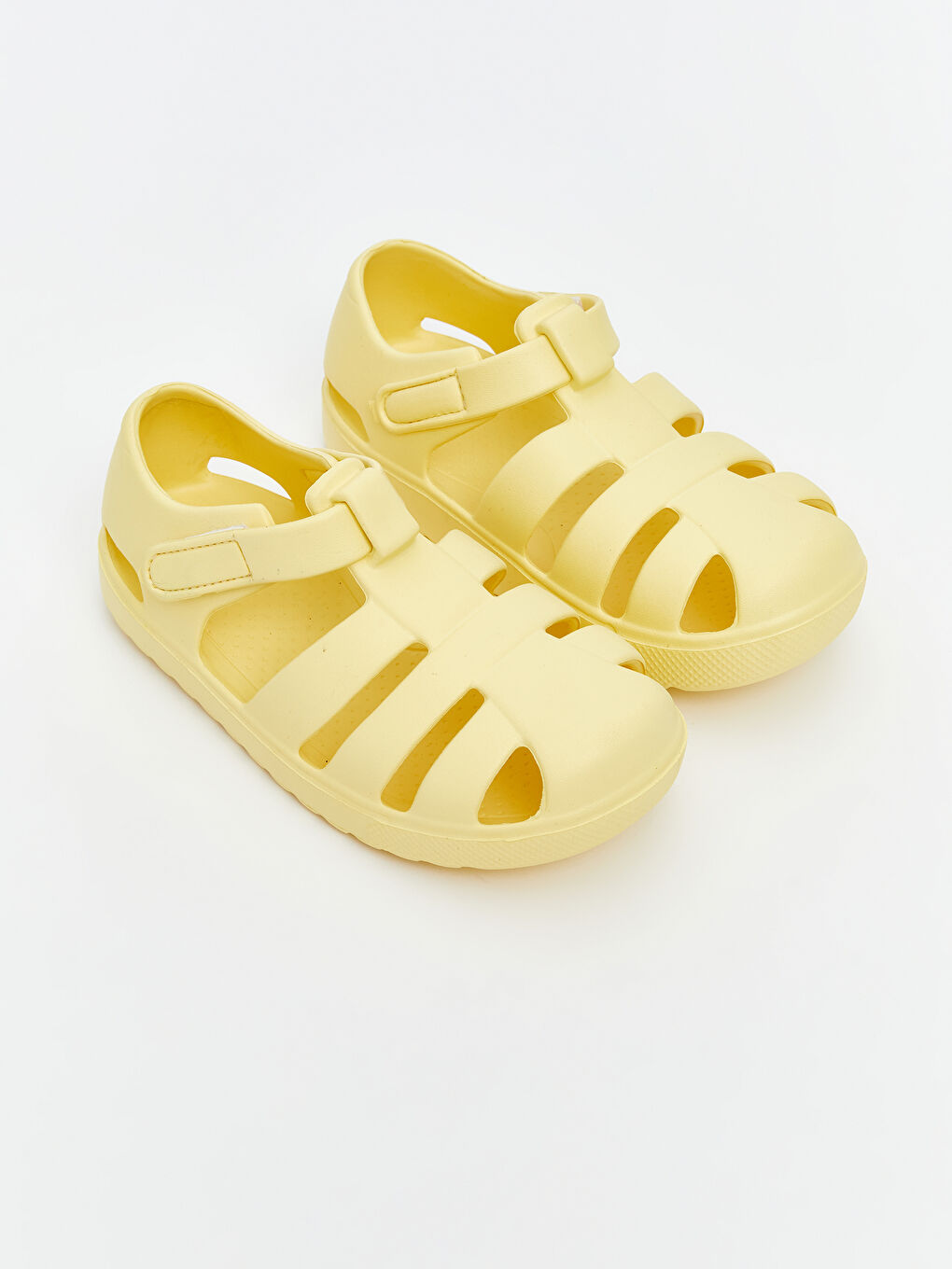 Sarı Cırt Cırtlı Erkek Çocuk Sandalet