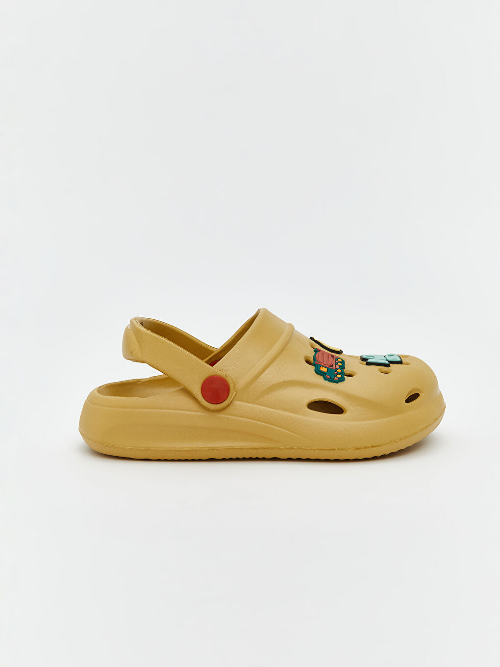 Sarı Baskılı Erkek Çocuk Plaj Sandaleti-1