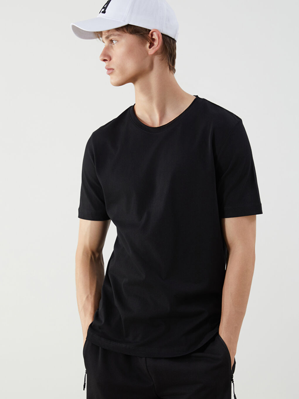 XSIDE Crew Neck Short Sleeve Men's T-Shirt -S5HK66Z8-CVL