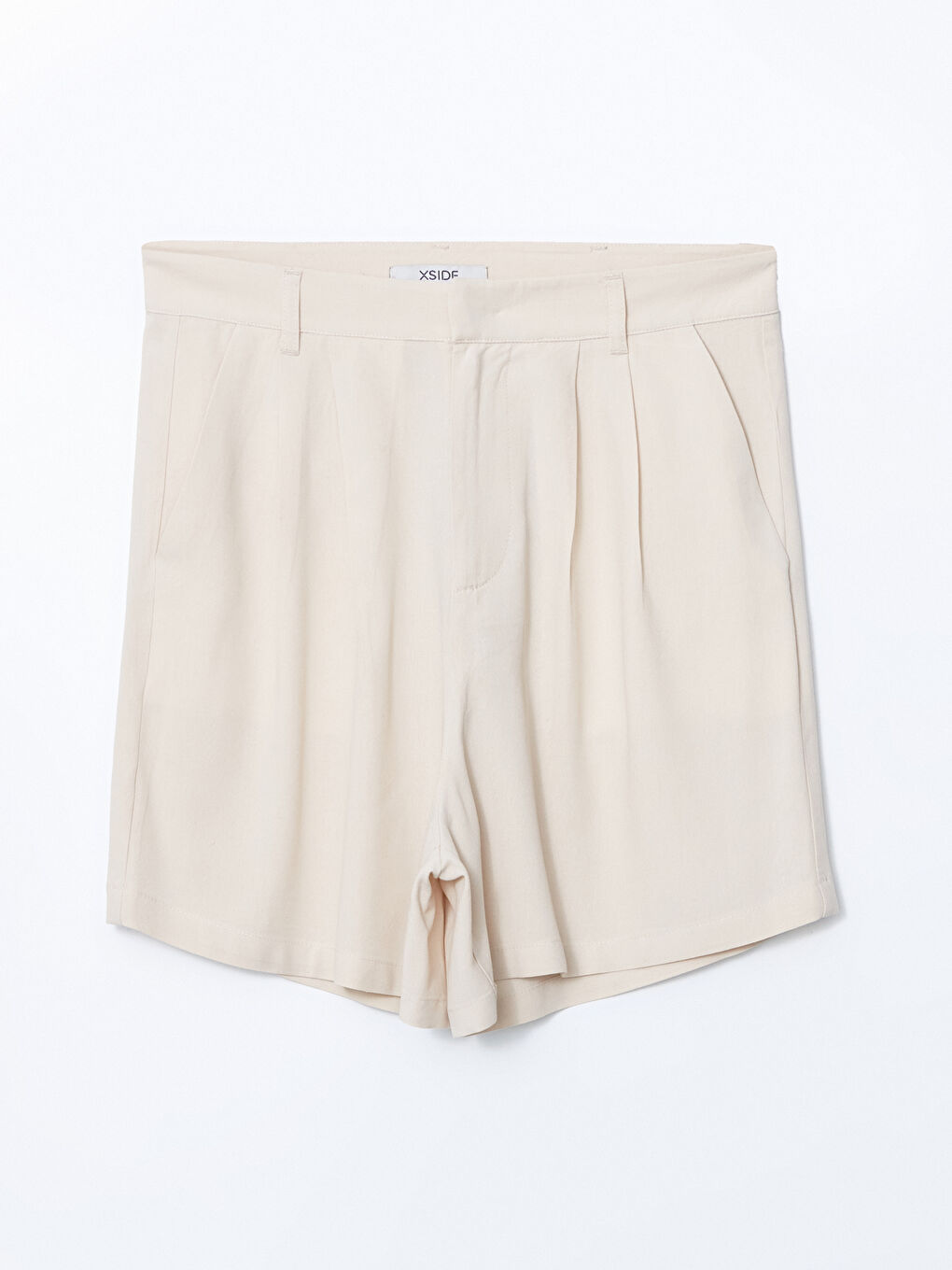 Loose Fit Linen Blend Women'S Shorts -S5HK99Z8-FBK