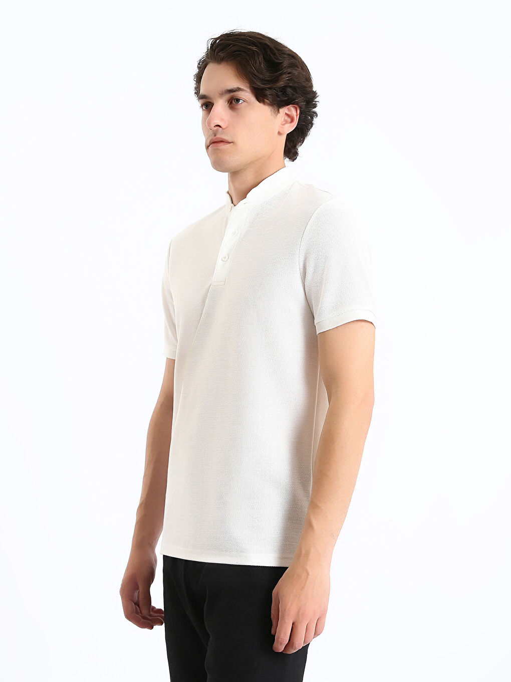 Grandad Collar Men's T-Shirt-3