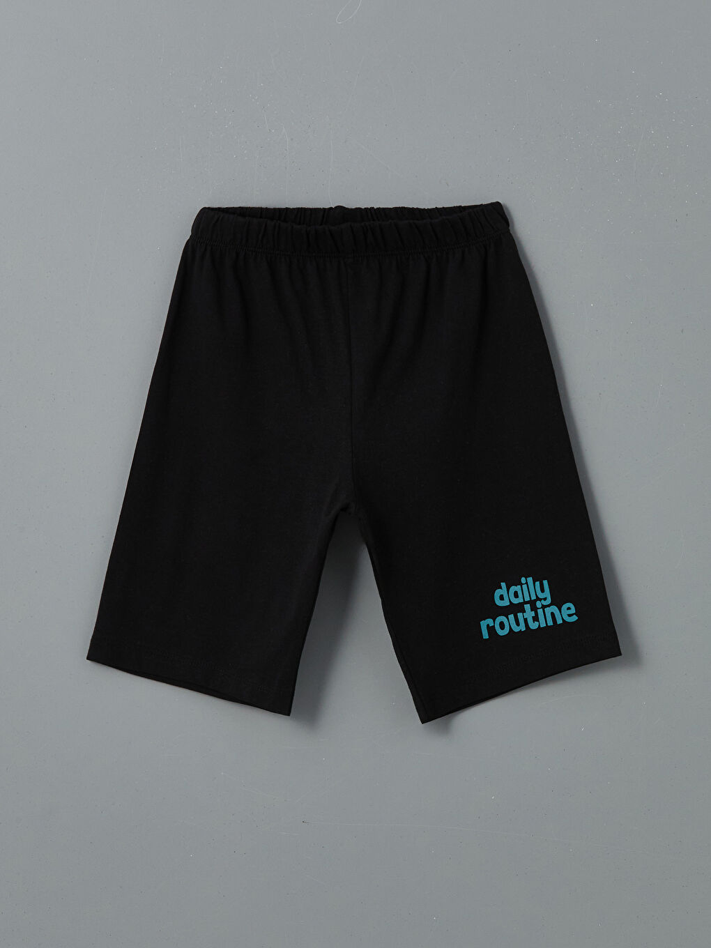 Siyah Beli Lastikli Yazı Baskılı Erkek Çocuk Pijama Alt