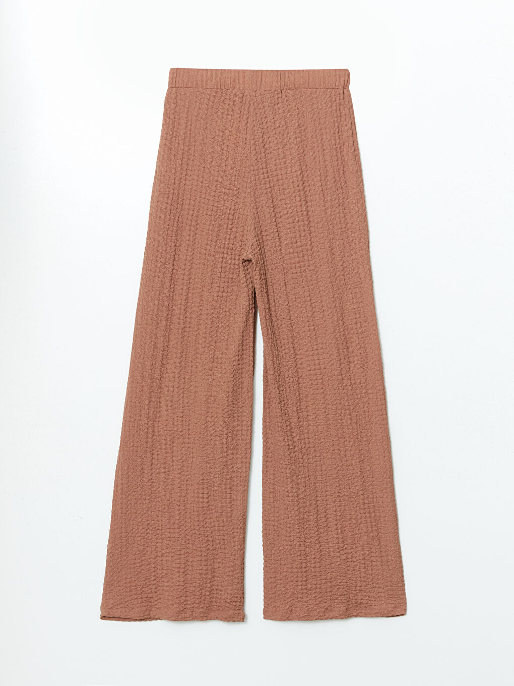 Elasticated Waist Textured Women's Trousers -S5HL28Z8-GTU