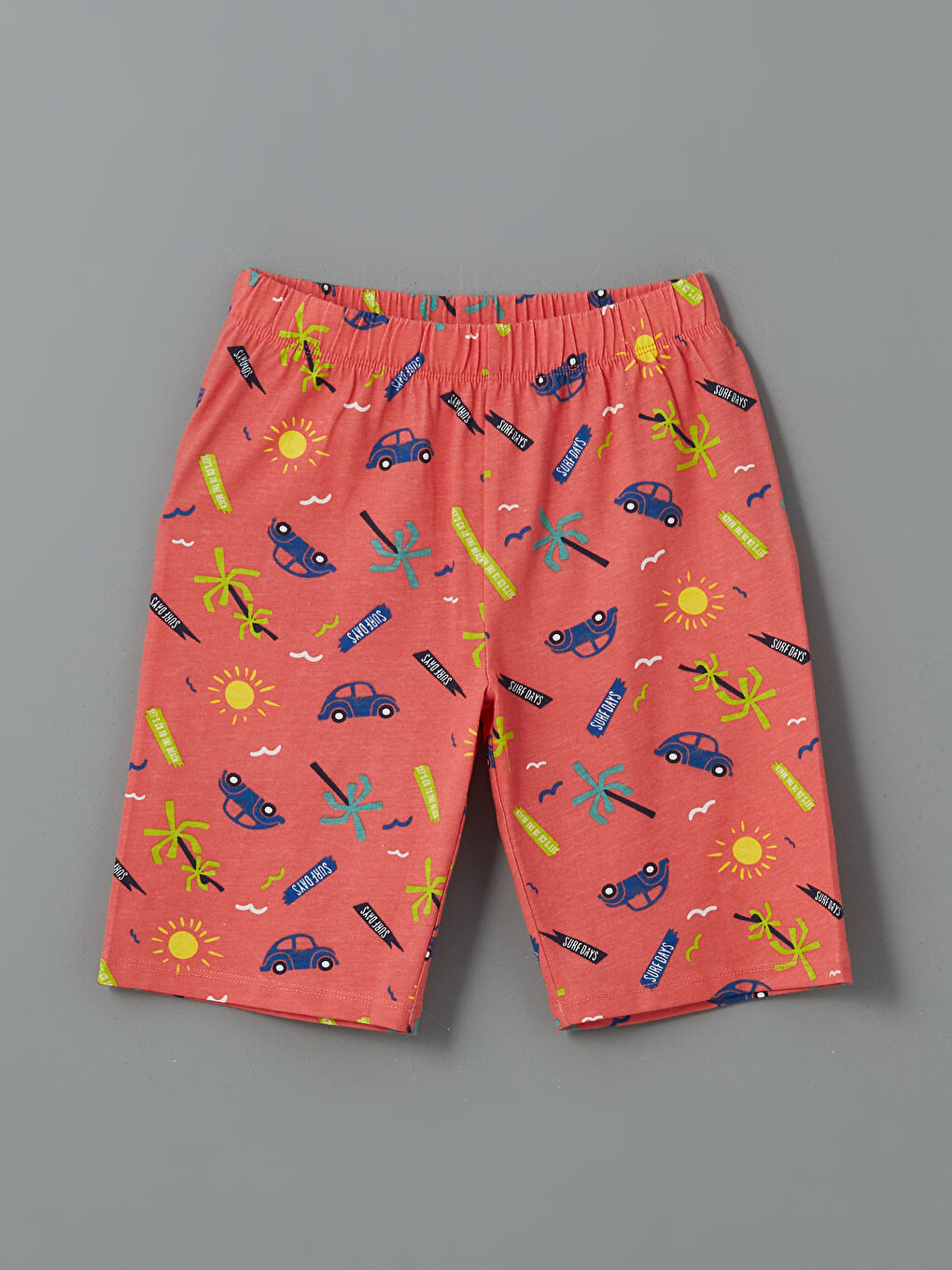 Mercan Beli Lastikli Baskılı Erkek Çocuk Pijama Alt