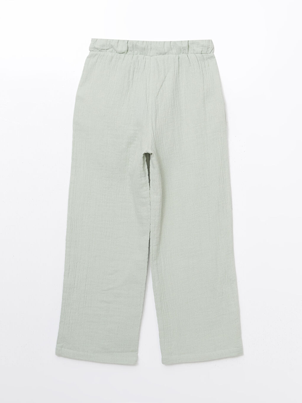 Elastic Waist Textured Girl’S Pants -S5HL60Z4-G4G