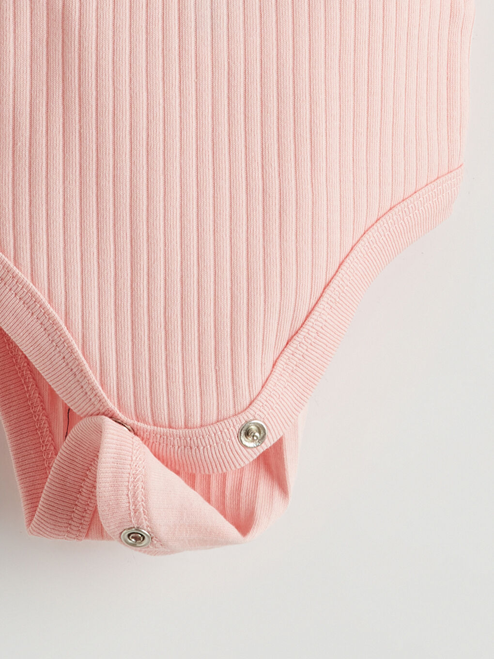 Pembe Bisiklet Yaka Kız Bebek Çıtçıtlı Body-1