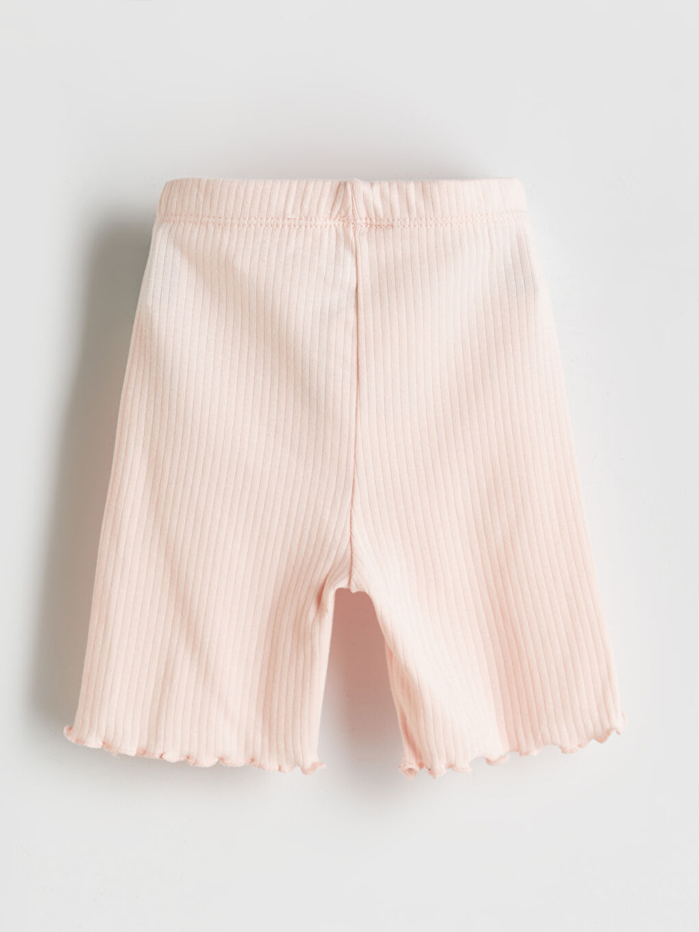 LCW baby Pembe Beli Lastikli Basic Kız Bebek Tayt - 1