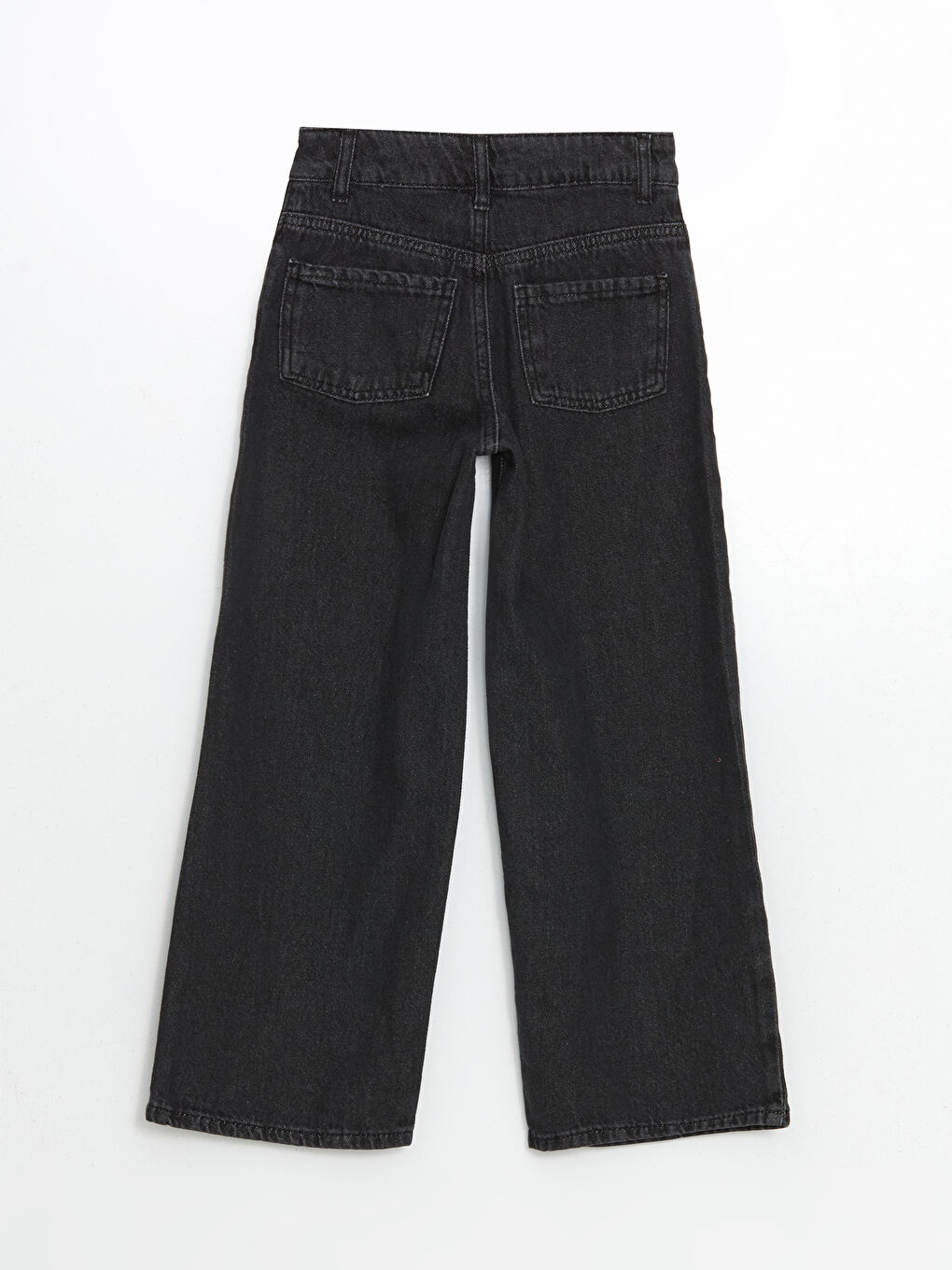 Gri Wideleg Kız Çocuk Jean Pantolon-1