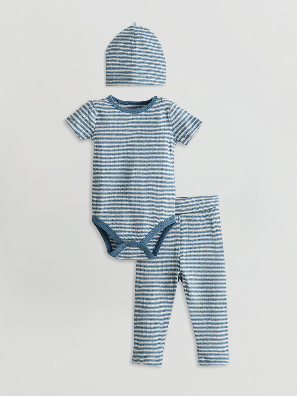 LCW baby Ekru Organik Kumaş Erkek Bebek Hastane Çıkış Seti