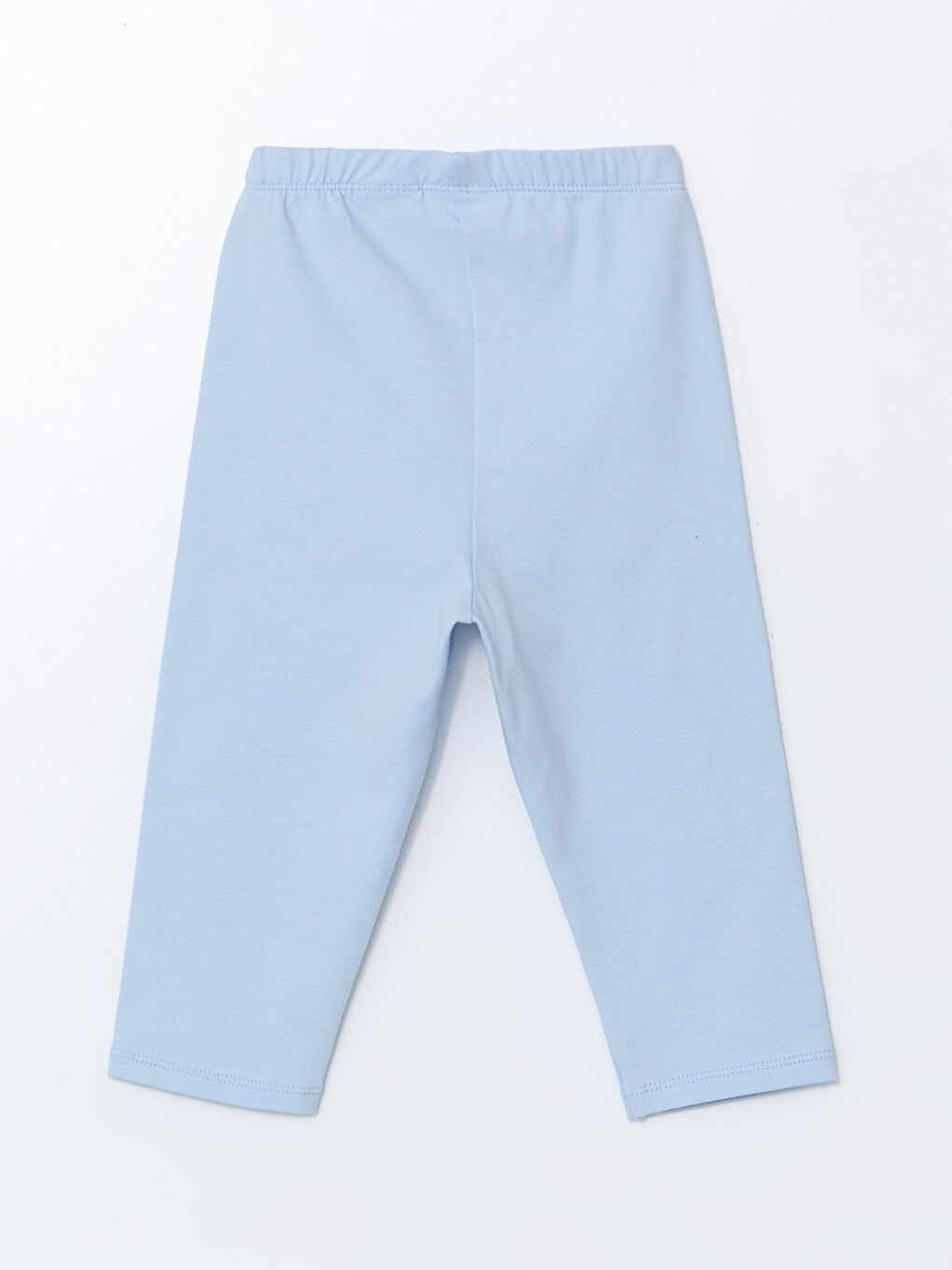 Mavi Beli Lastikli Basic Kız Çocuk Tayt-1