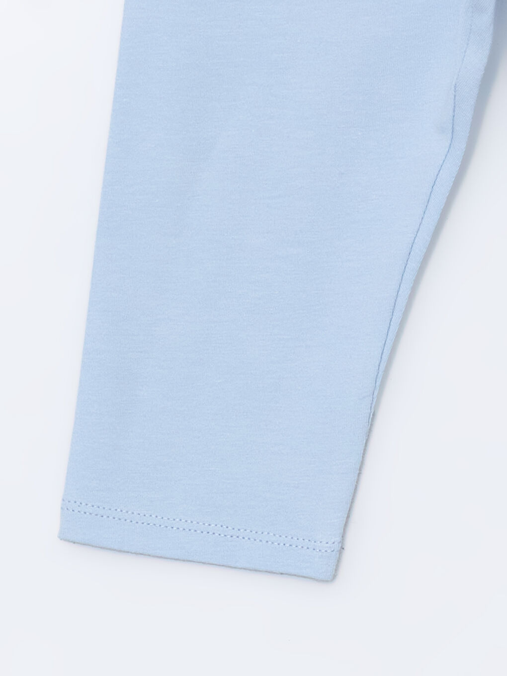 Mavi Beli Lastikli Basic Kız Çocuk Tayt-2