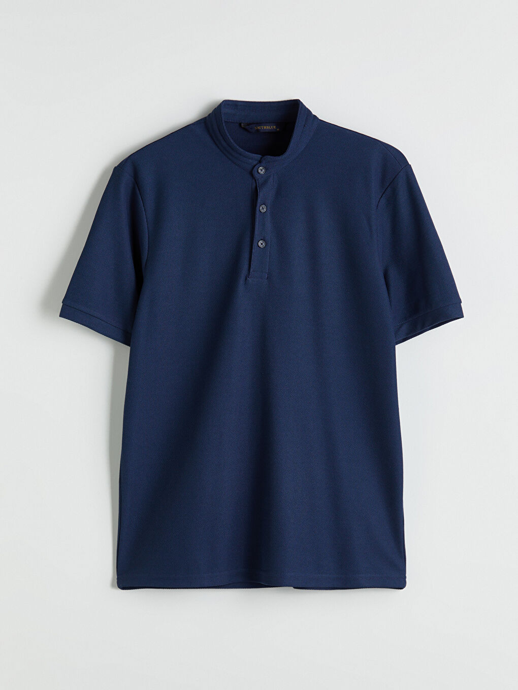 SOUTHBLUE Großvaterkragen Herren T-Shirt -S5HM01Z8-RFH