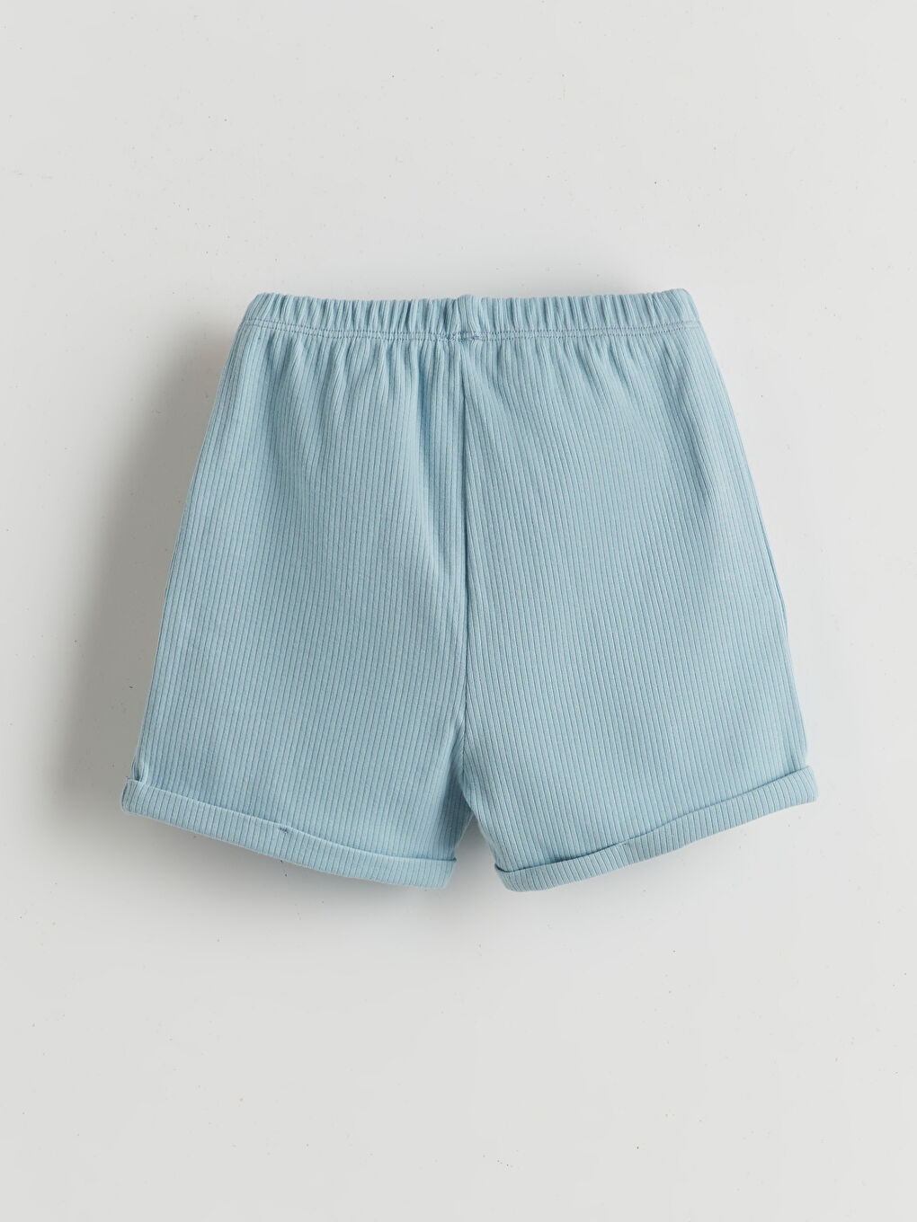 Mavi Beli Ayarlanabilir İpli Erkek Bebek Şort-1