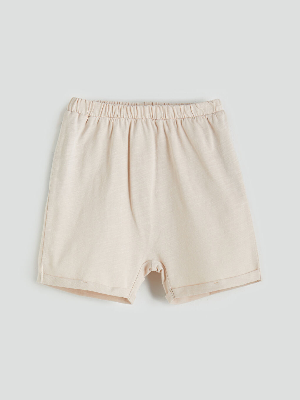 Ekru Organik Kumaş Erkek Bebek Çıtçıtlı Body ve Tayt 2'li-2