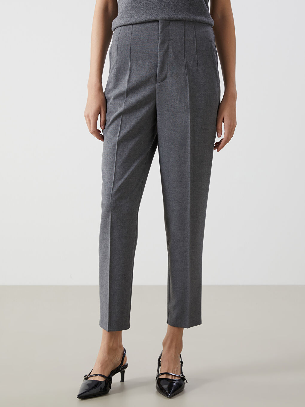 LCW Vision Gri Dar Fit Kadın Pantolon - 1