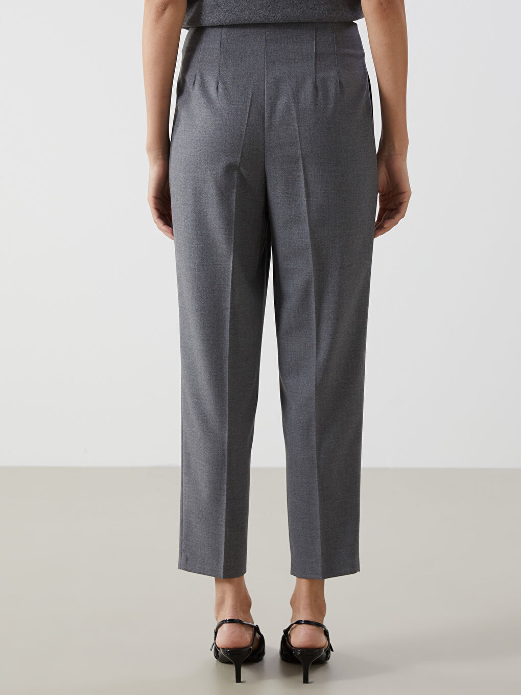 LCW Vision Gri Dar Fit Kadın Pantolon - 3