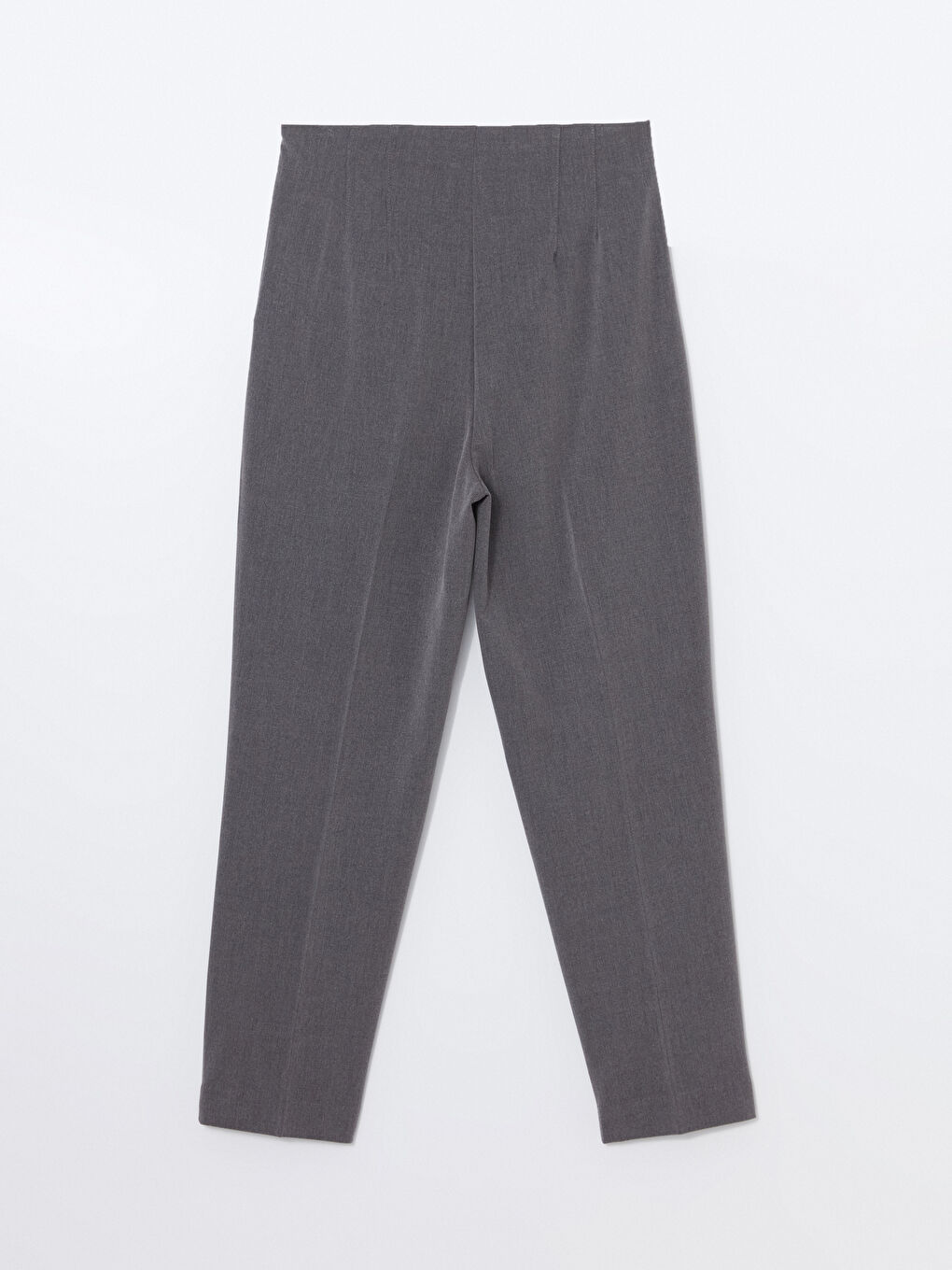 Gri Dar Fit Kadın Pantolon-5