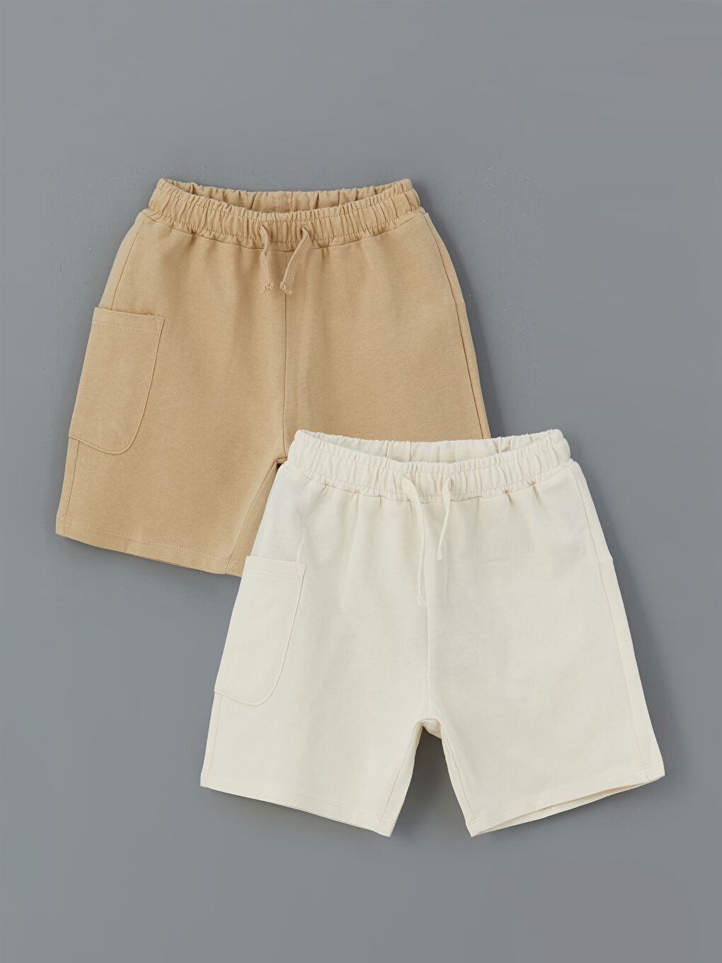 Elasticated Waist Basic Boys' Shorts 2 Pack