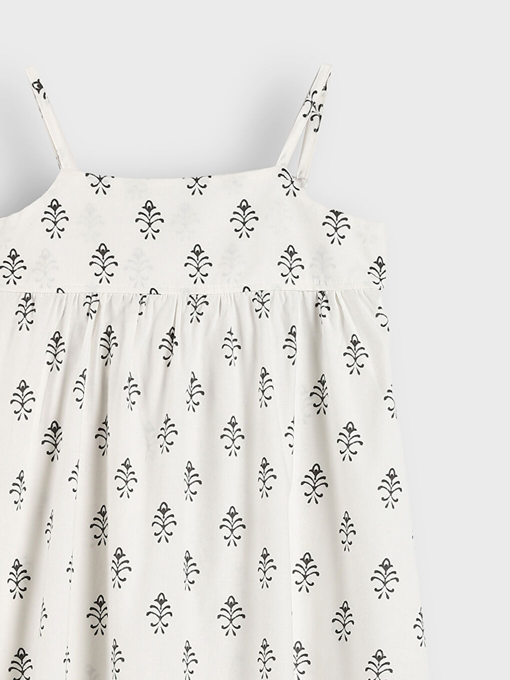 Square Neck Girls' Dress-3