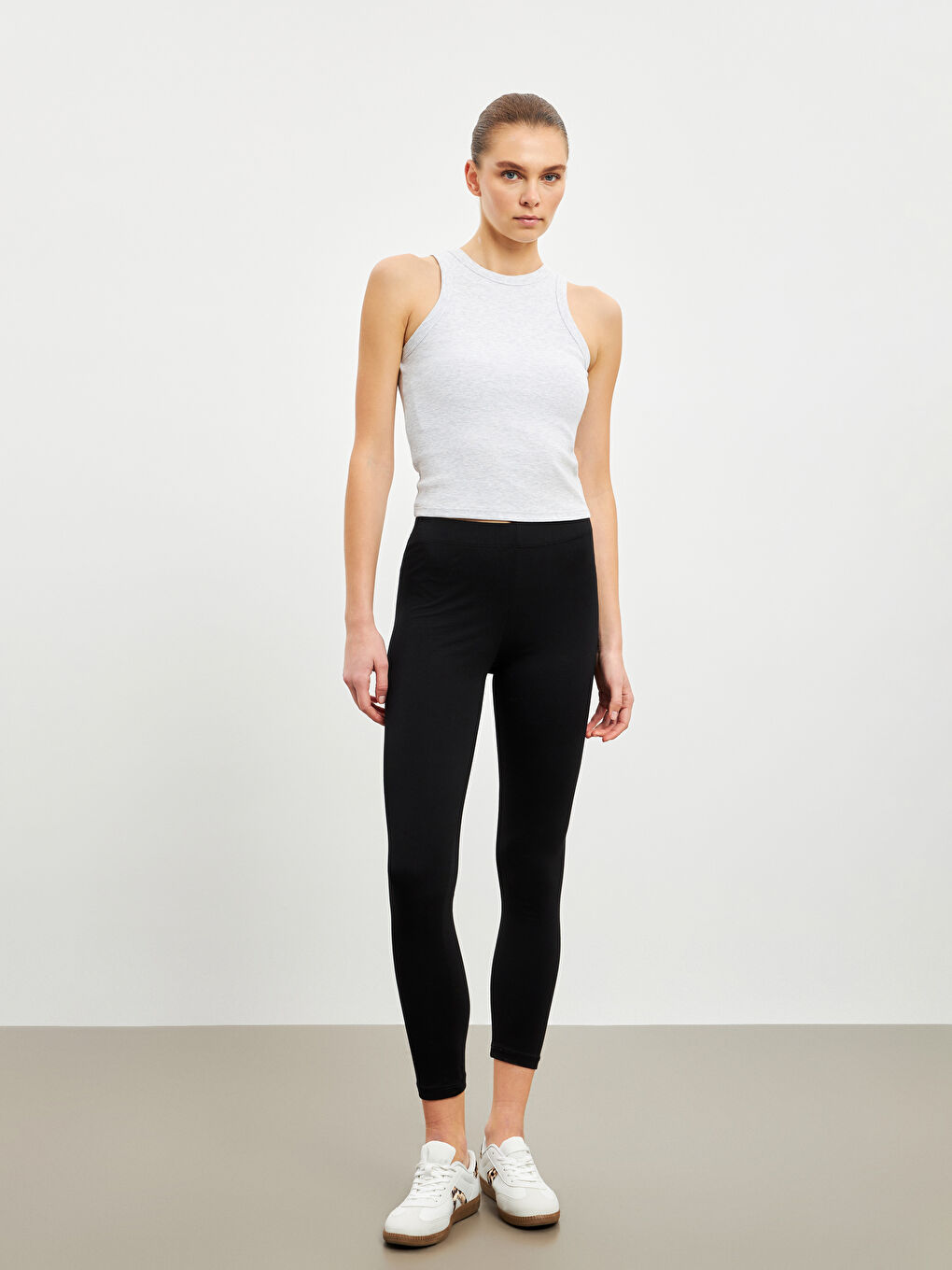 Elasticated Waist Women's Leggings -S5HN18Z8-CVL