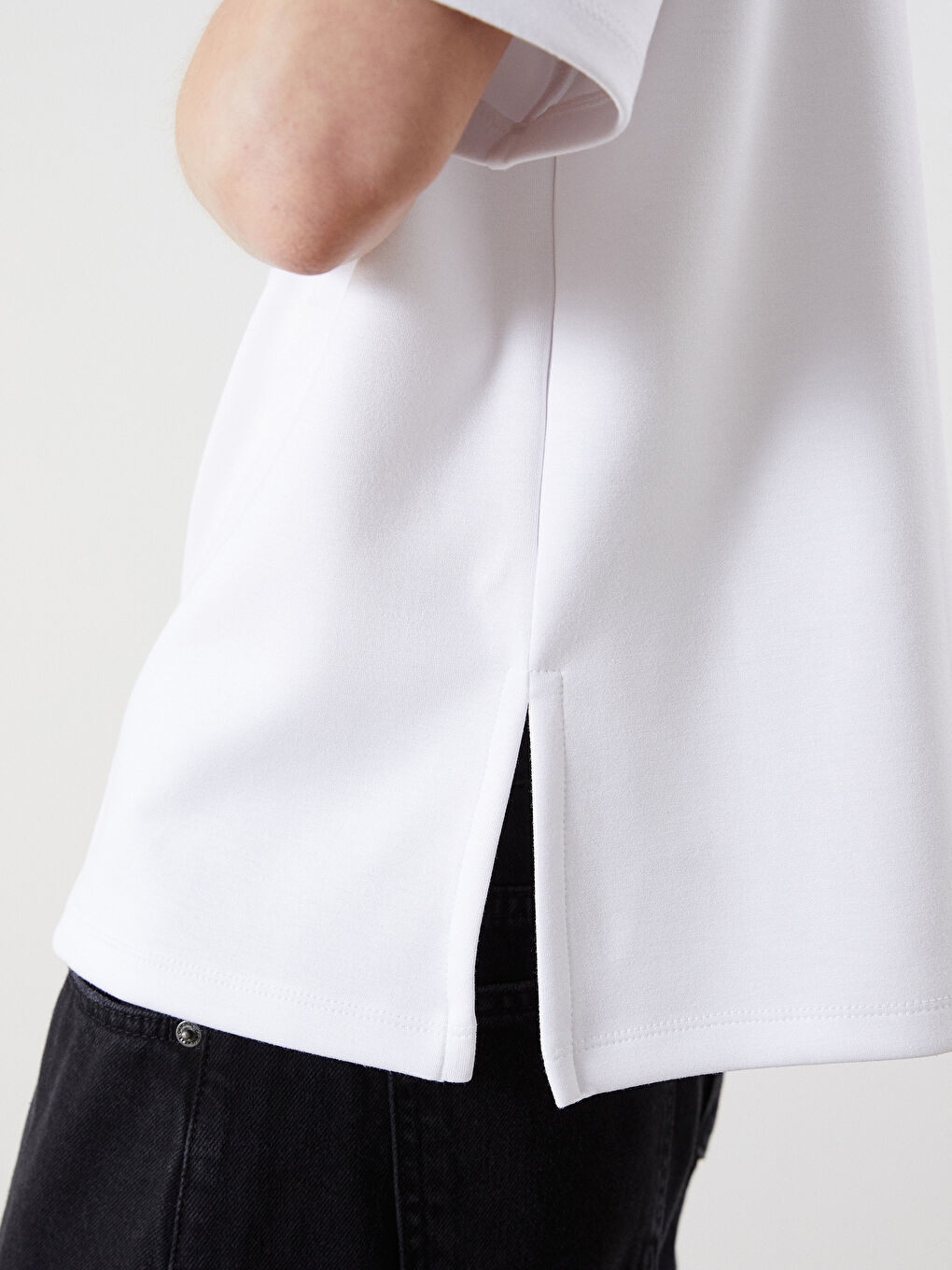 Crew Neck Printed Oversize Women's T-Shirt-3