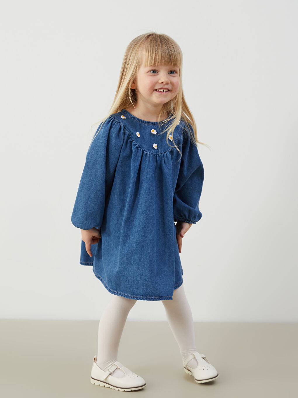 Girl INDIGO Denim Dress -S5HN33Z1-507