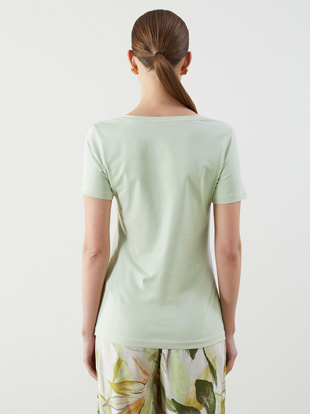 V Neck Women's T-Shirt-3