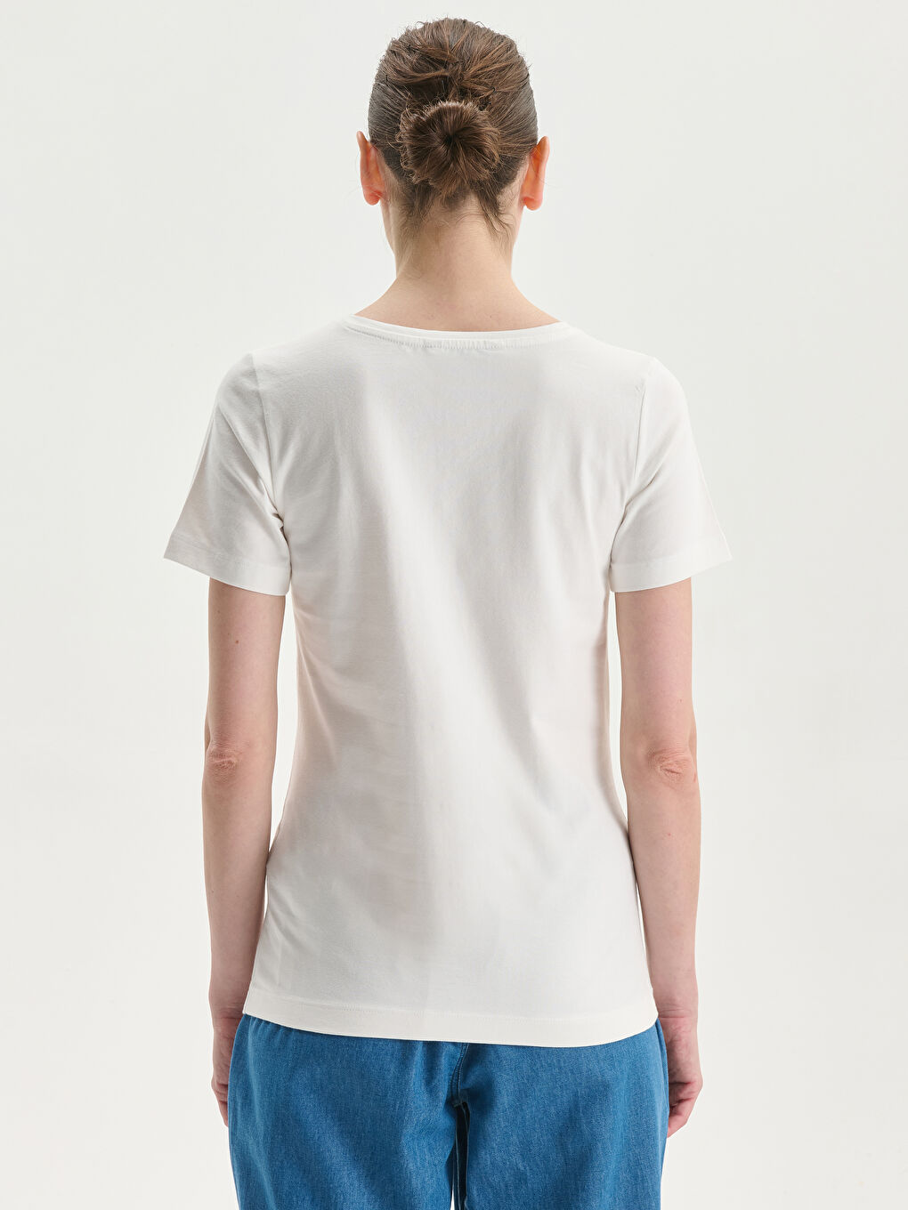 تيشيرت ياقة دائرية - نساء-3