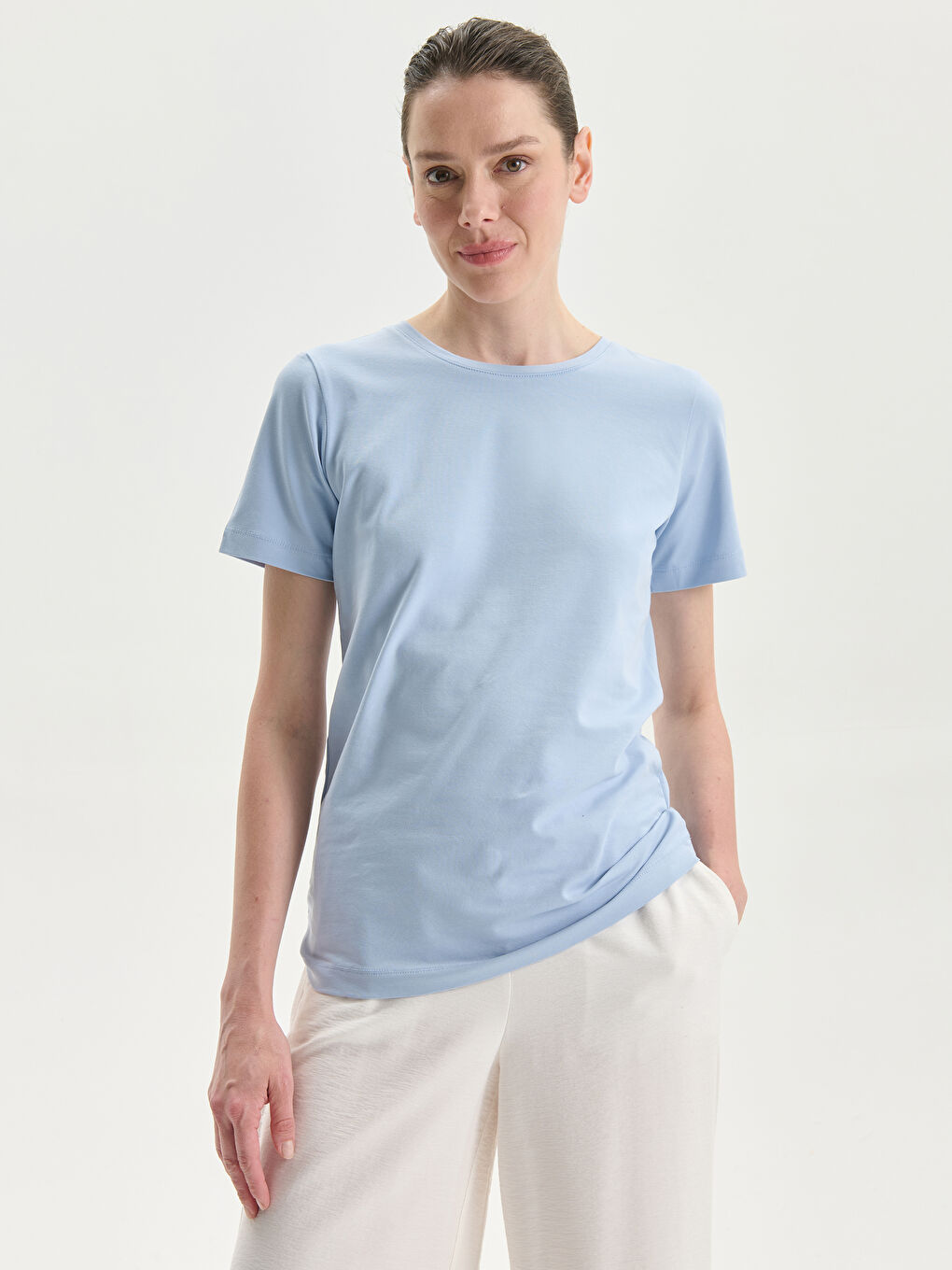 Crew Neck Women's T-Shirt -S5HO22Z8-FH0