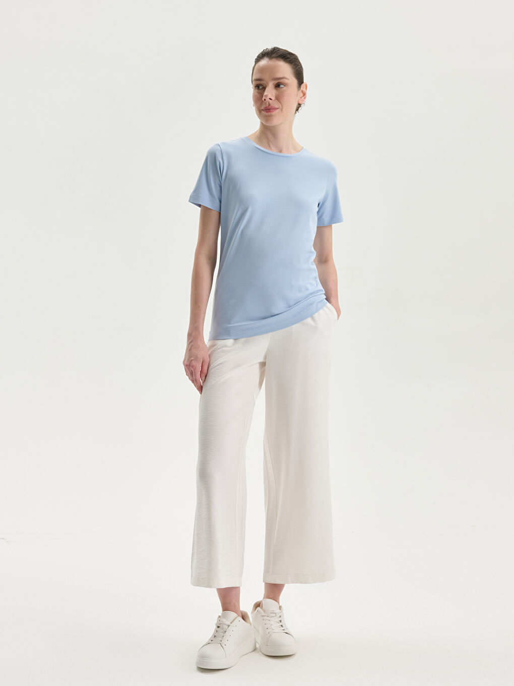 Crew Neck Women's T-Shirt -S5HO22Z8-FH0