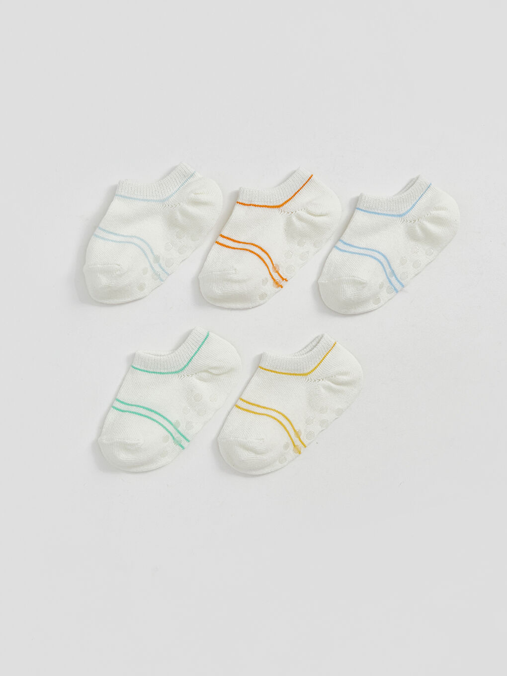 Striped Baby Boy Booties Socks 5 Pack -S5HO99Z1-FDU