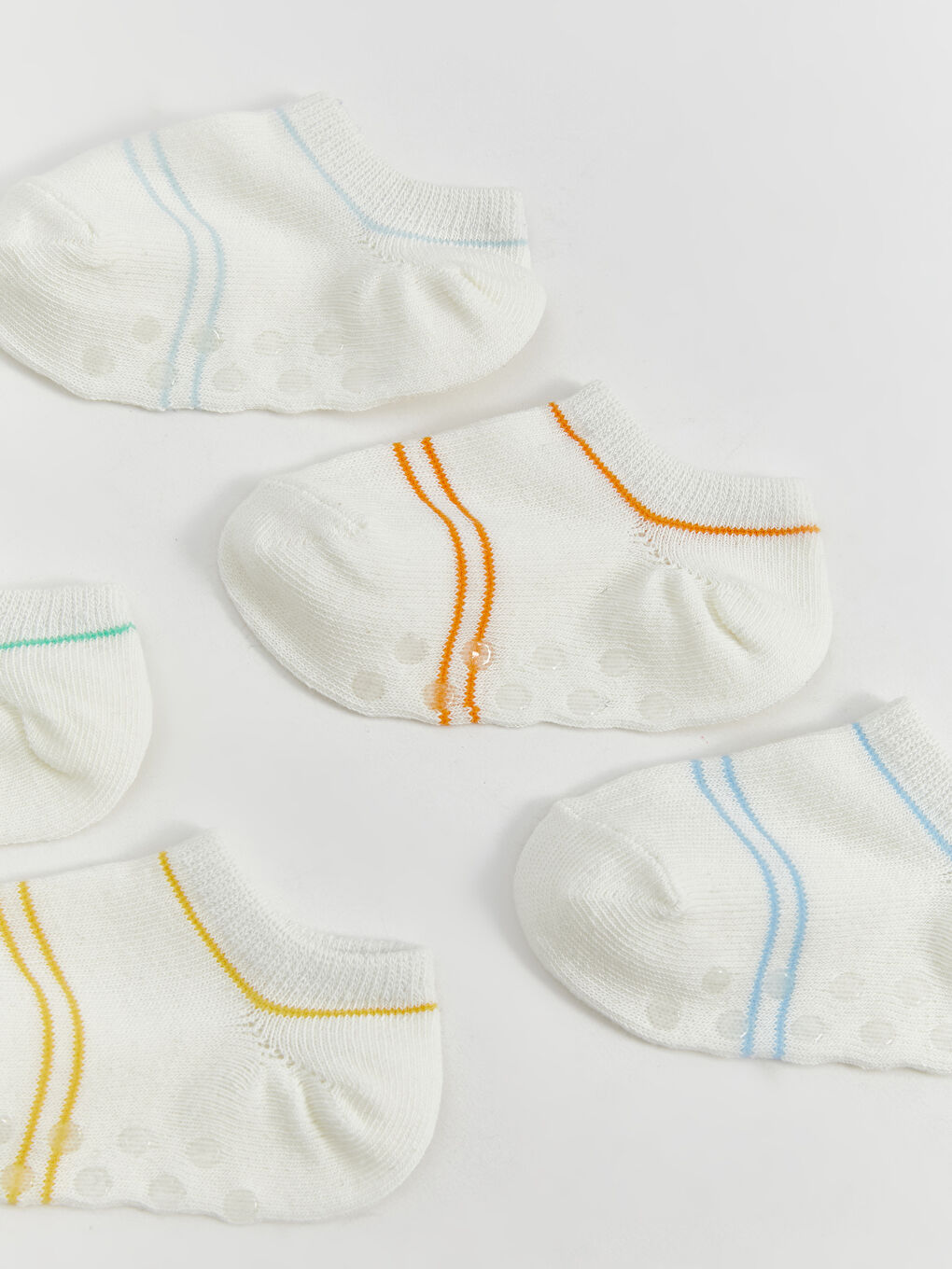 Striped Baby Boy Booties Socks 5 Pack -S5HO99Z1-FDU