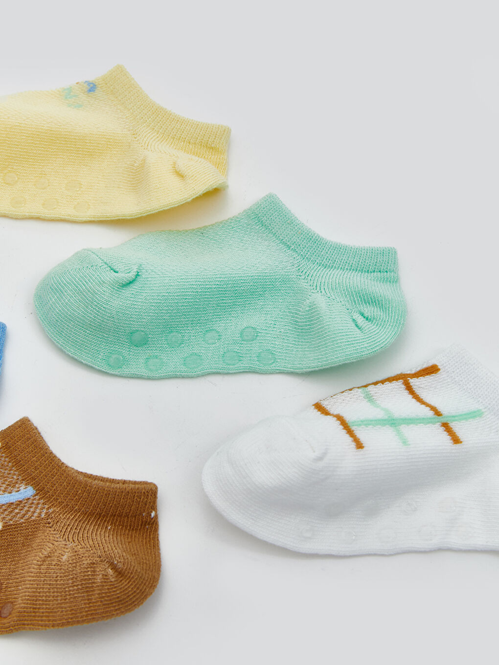 Printed Baby Boy Booties Socks 5 Pieces -S5HP17Z1-FPR