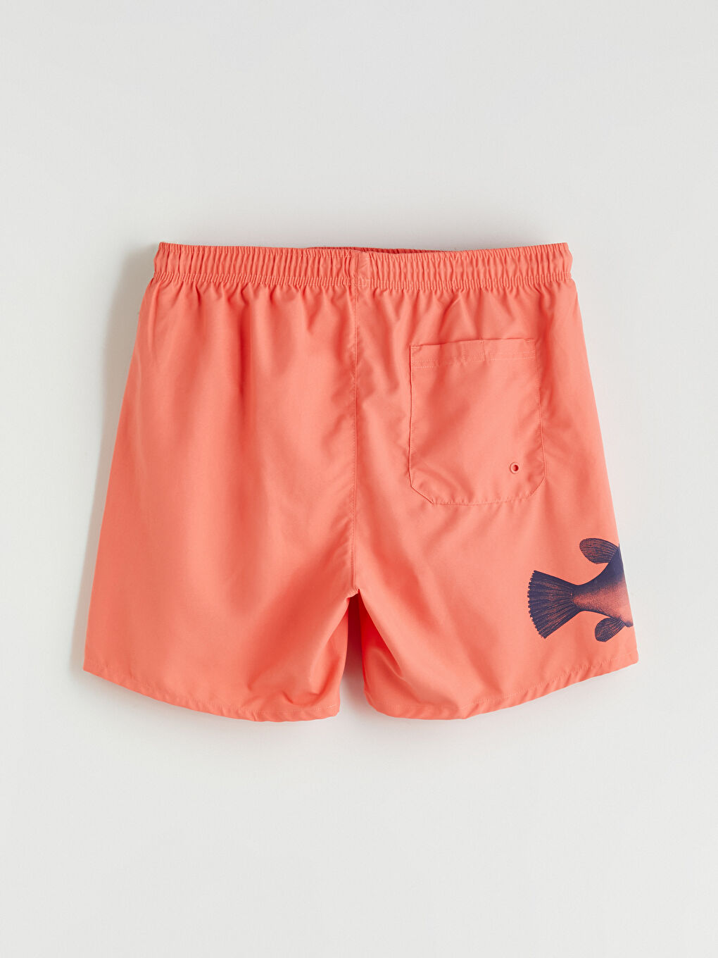 Mercan Kısa Boy Sünger Bob Baskılı Erkek Deniz Şortu-4