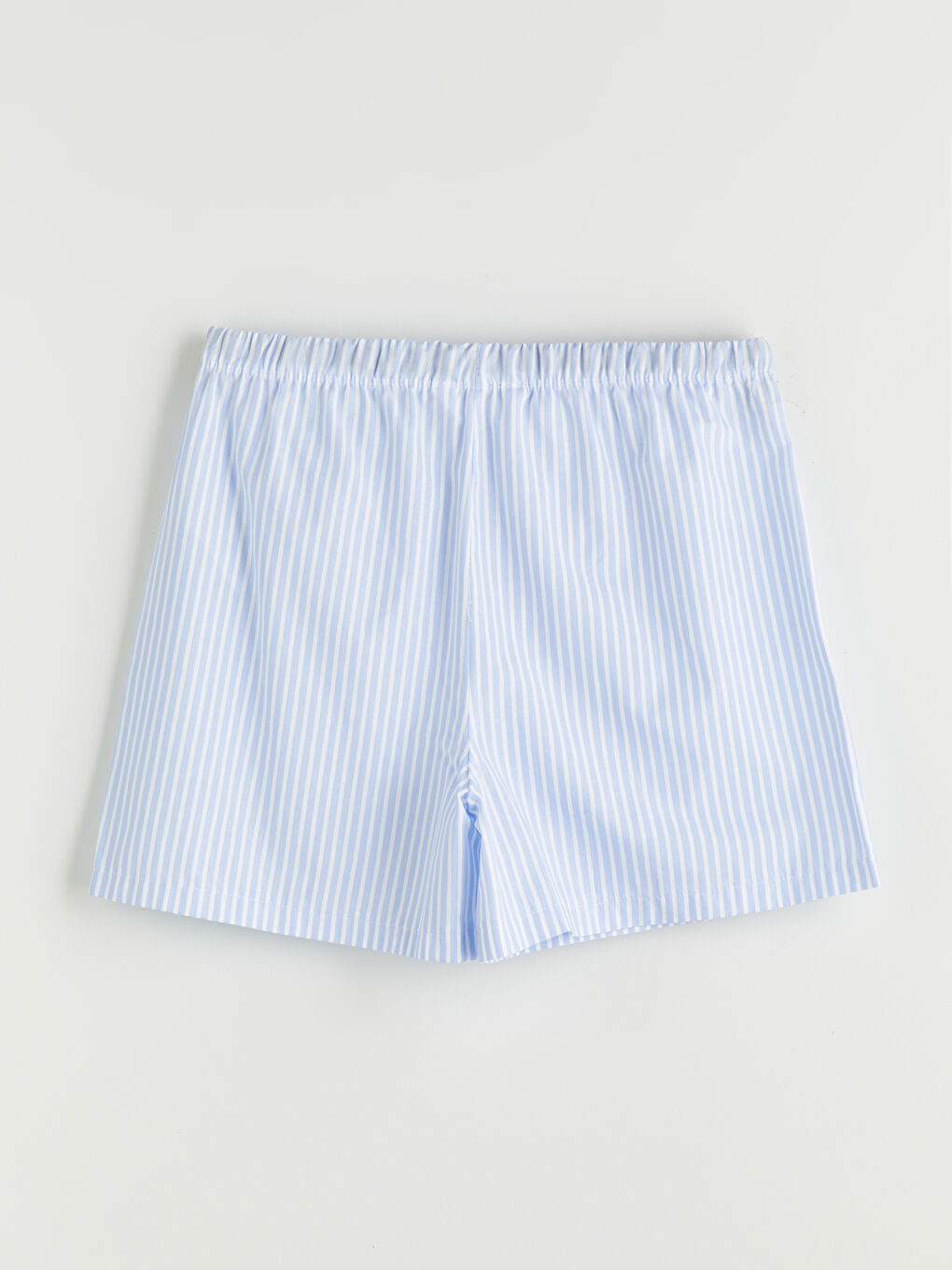 Collared Neck Striped Women's Shortie Pyjama Set -S5HP50Z8-LU8