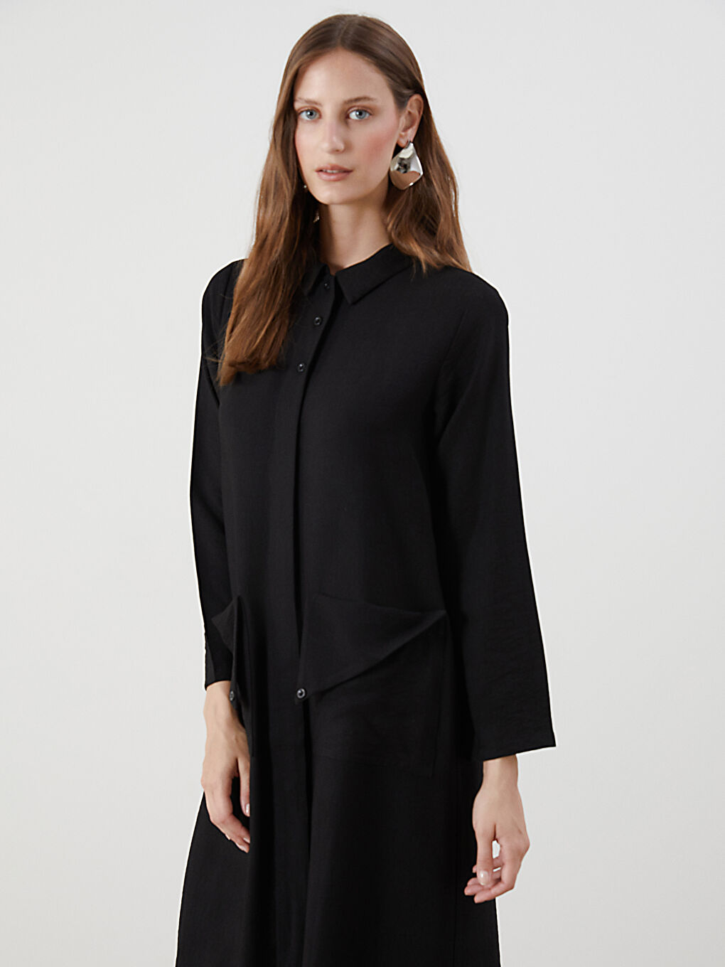 A-Line Shirt Dress-1