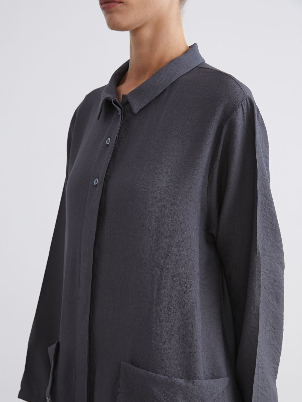 A-Line Shirt Dress-2