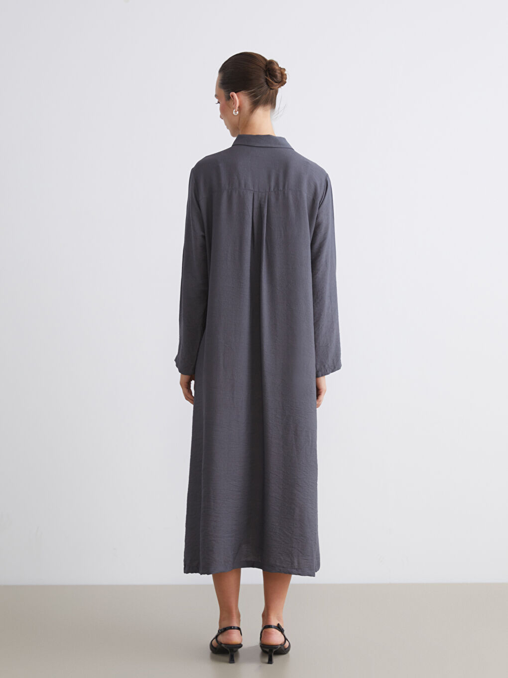 A-Line Shirt Dress-3