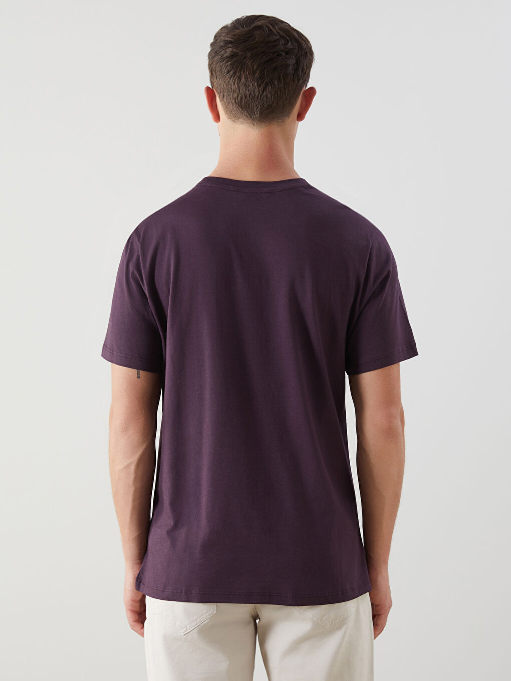 Mavi Bisiklet Yaka Kısa Kollu Baskılı Penye Erkek Tişört-3