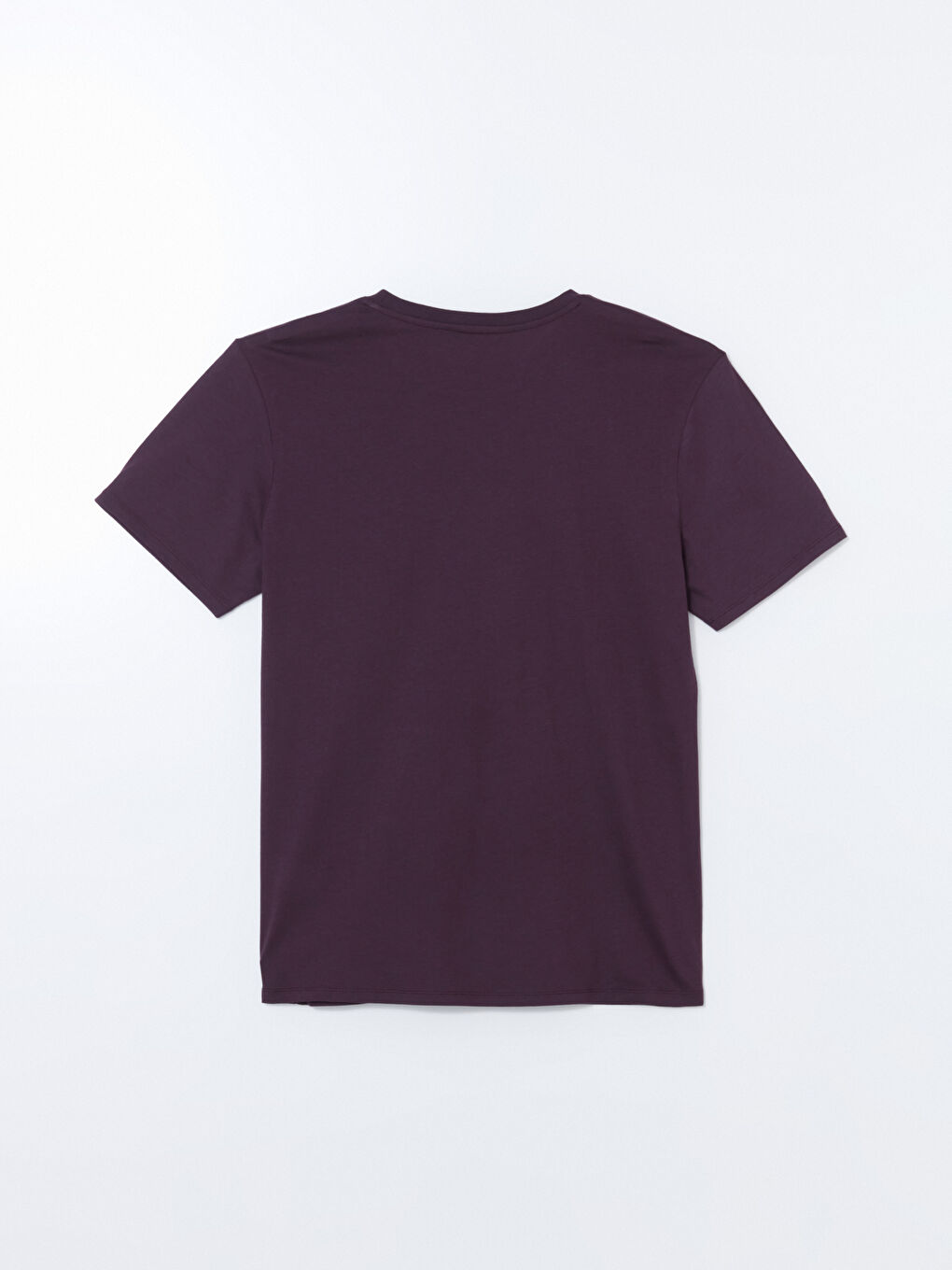 Mürdüm Bisiklet Yaka Baskılı Erkek Tişört-5