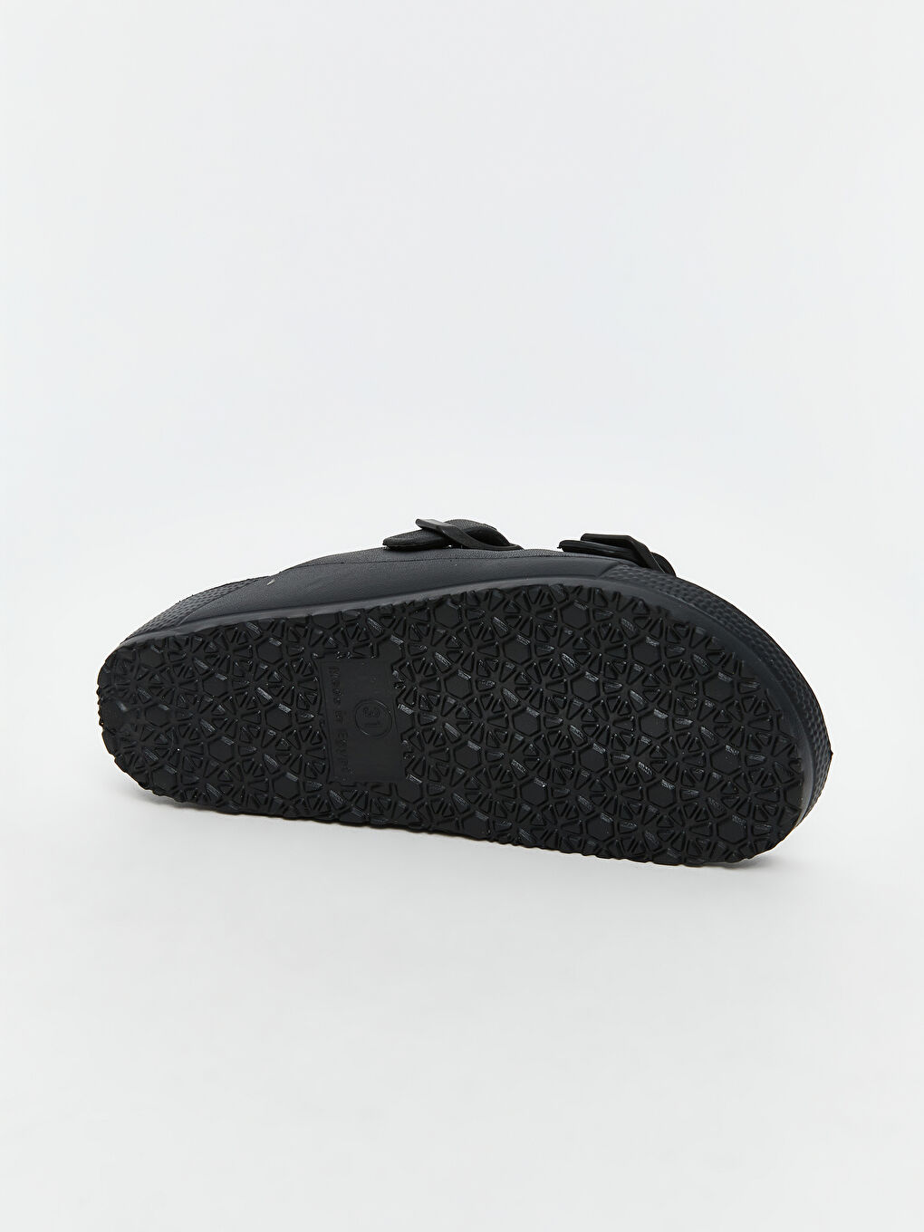 Buckle Detailed Double Strap Boys' Slipper-3