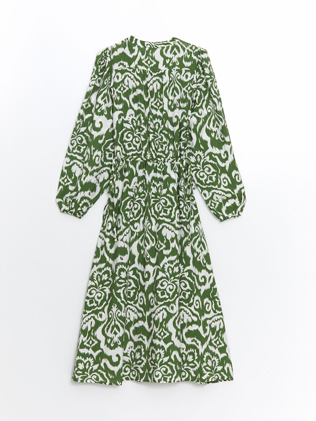 Grandad Collar Patterned Women's Dress -S5HP70Z8-LRR
