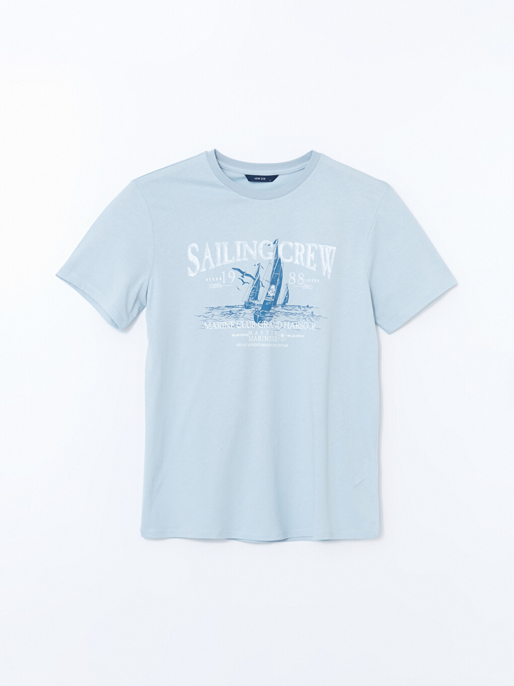 Crew Neck Printed Men's T-Shirt-4