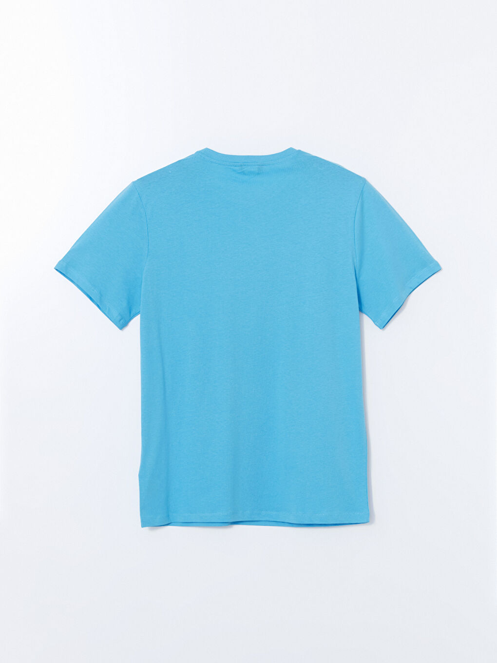 Mavi Bisiklet Yaka Kısa Kollu Baskılı Penye Erkek Tişört-5