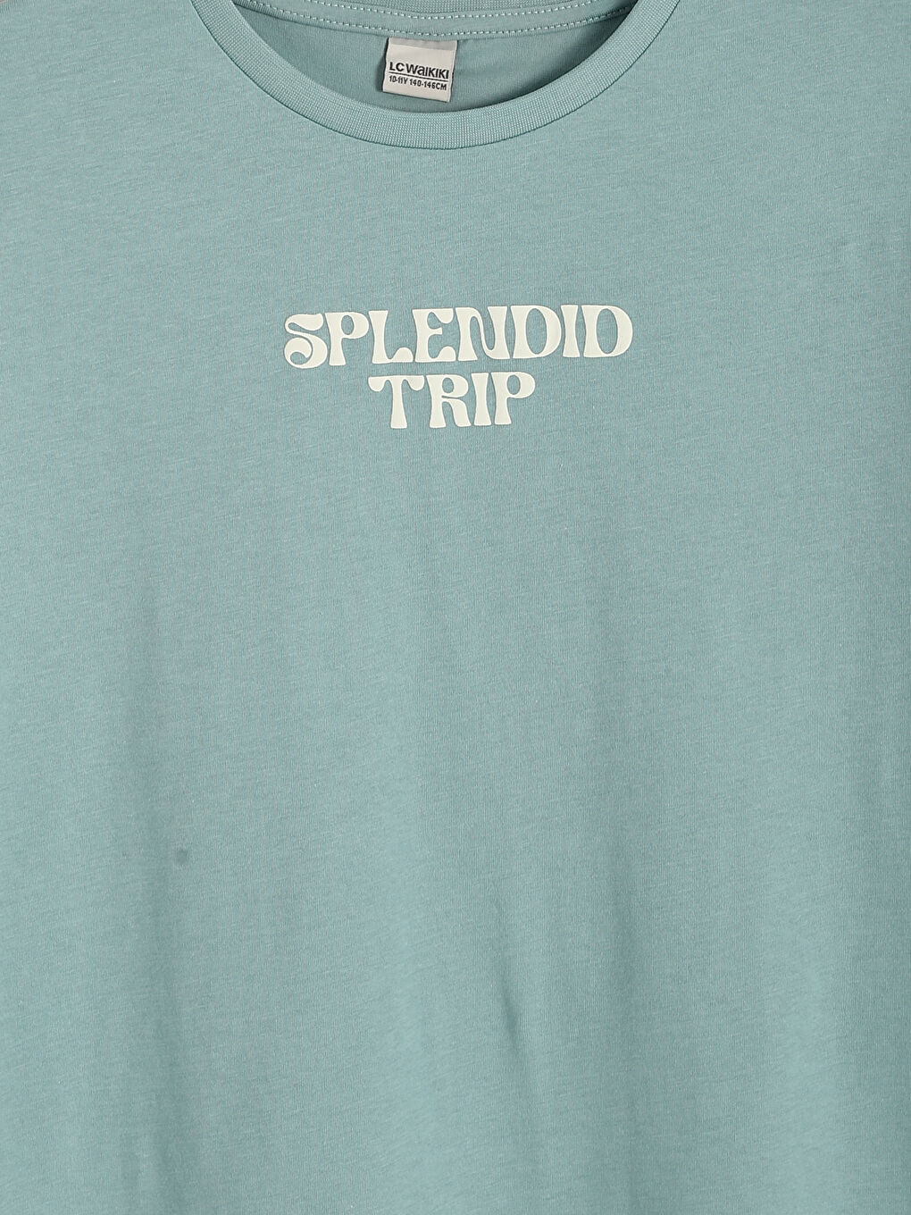 Crew Neck Printed Boys' T-Shirt-2