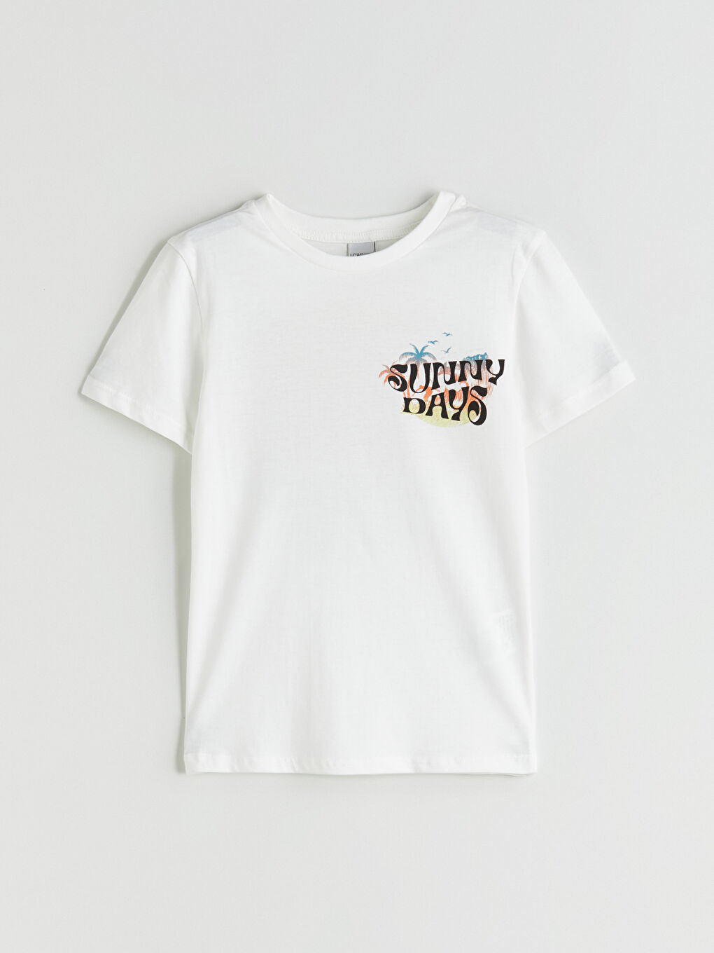 T-shirt pour Garçons à Col Rond-1