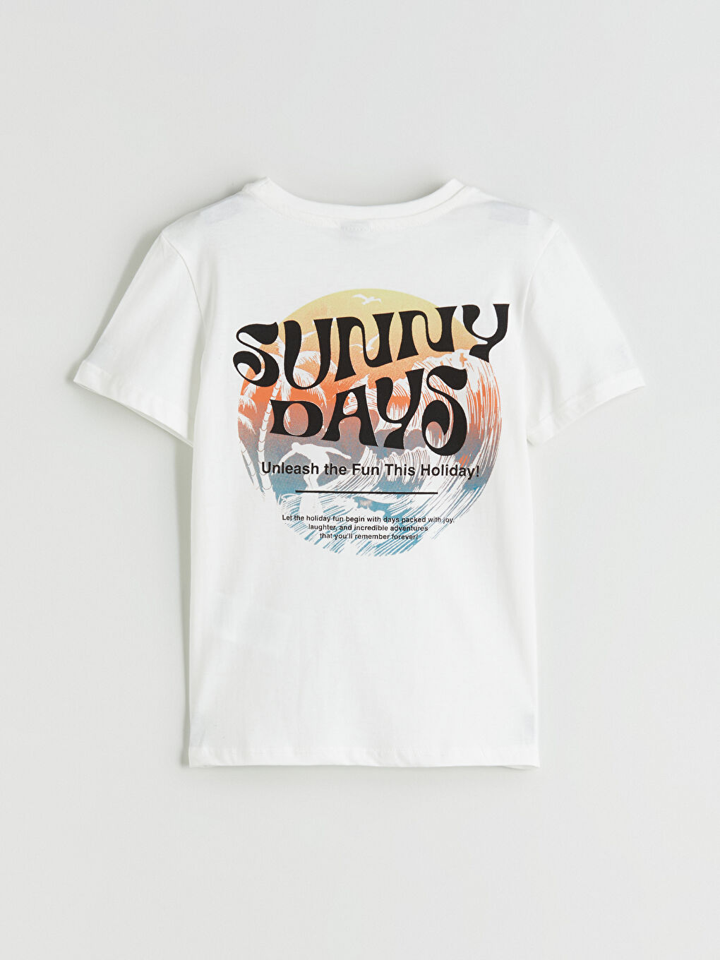 T-shirt pour Garçons à Col Rond-3